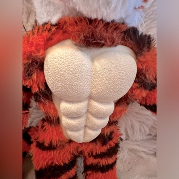 Dog Chew Toy Squeaky Tiger Stuffed Animal - Picture 2 of 4